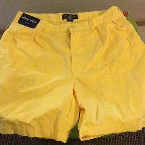 Polo yellow shorts size 36. Never worn. Tags